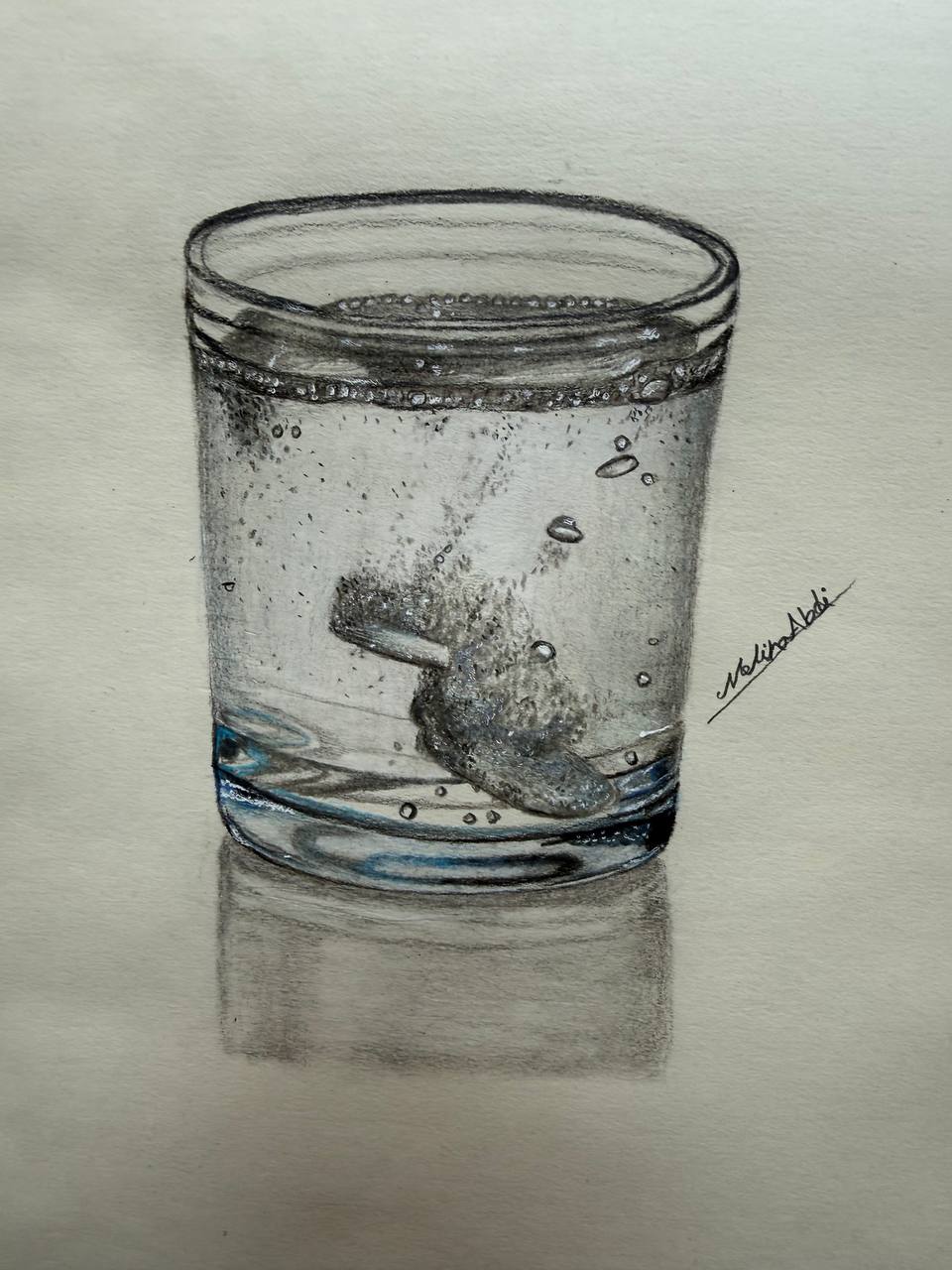 آموزش نقاشی سیاه قلم ملینا عبدی